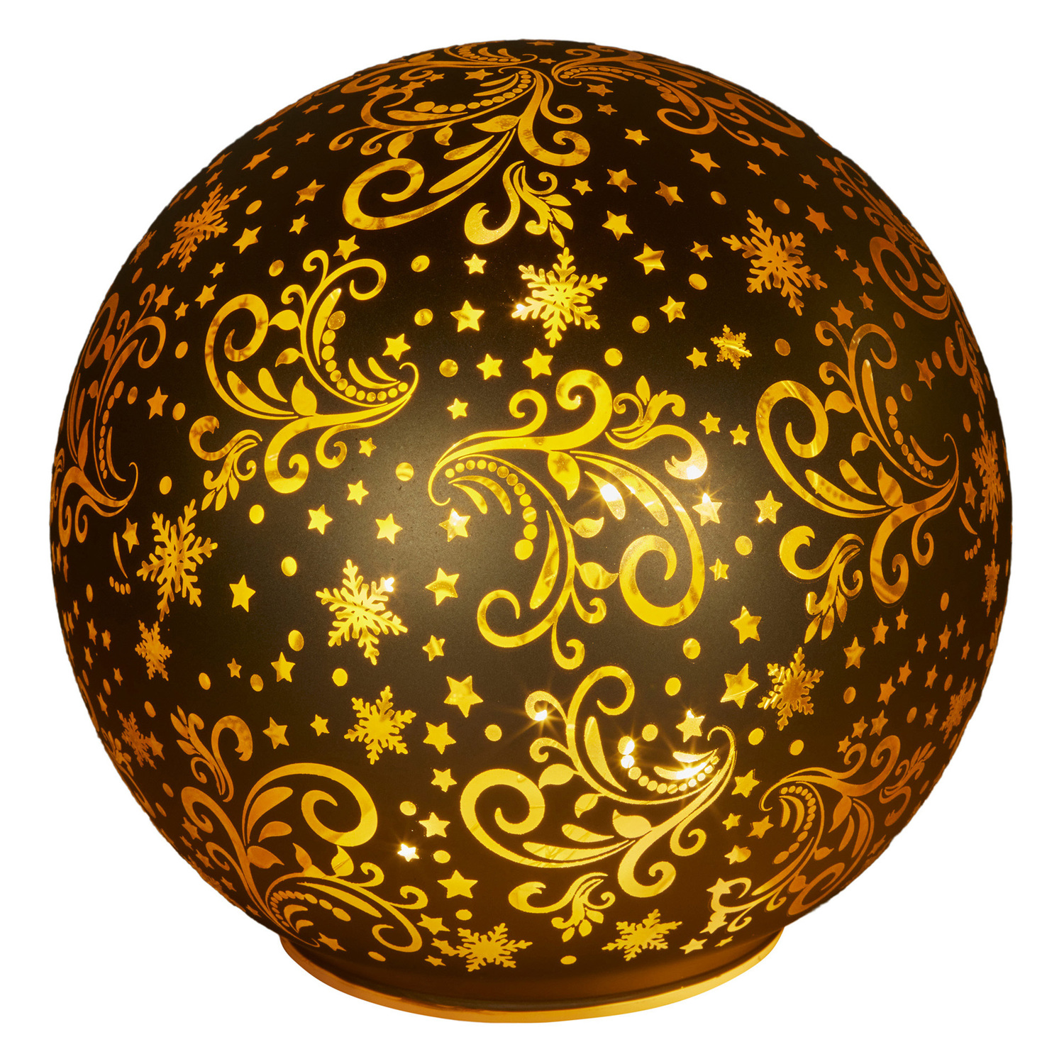 3 Piece Linden Glass Spheres Christmas Ornament