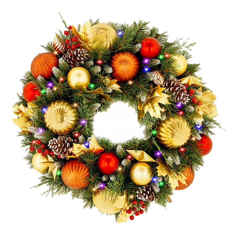 61cm Fauna Christmas Wreath
