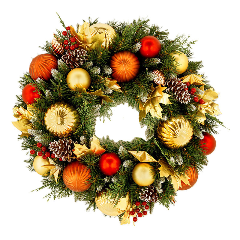 61cm Fauna Christmas Wreath