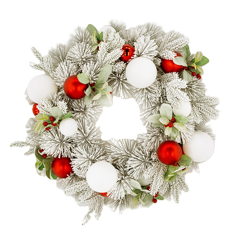61cm Snowy Elegance Christmas Wreath