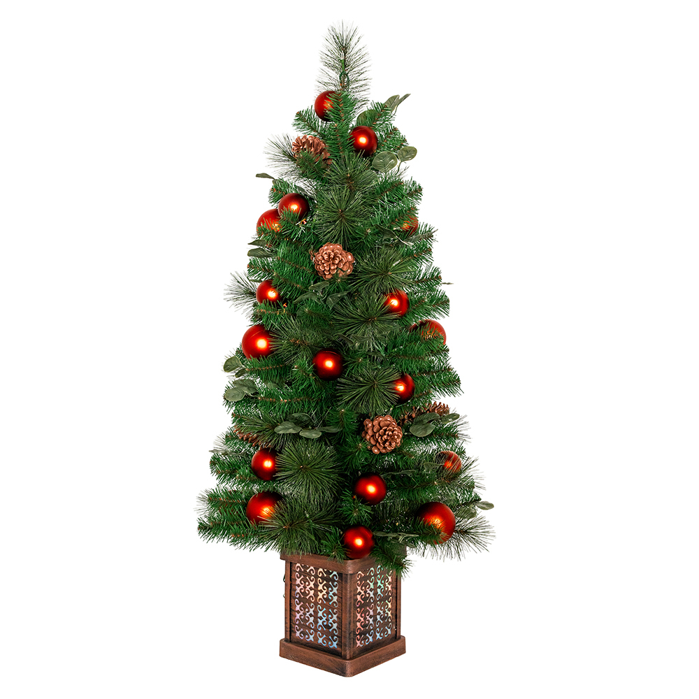 Mason Sable Fir LED Potted Christmas Tree