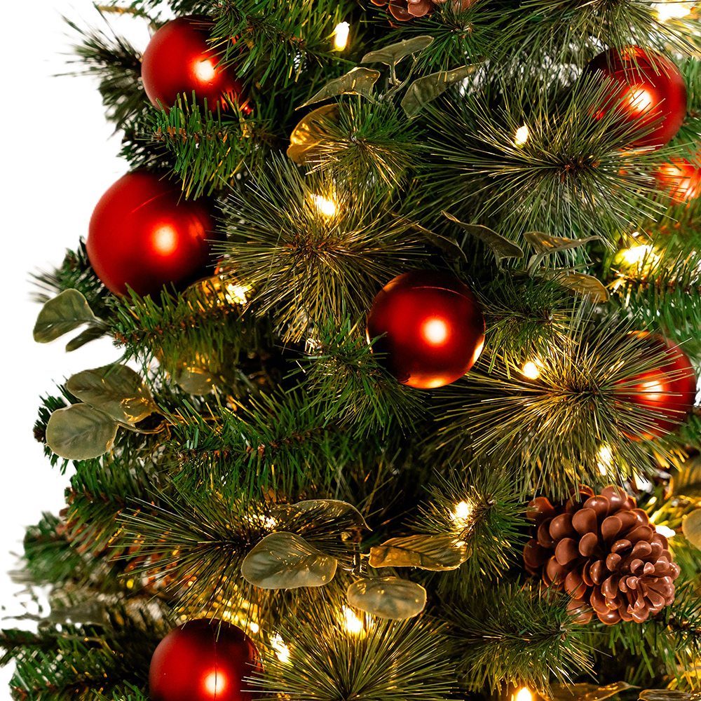 Mason Sable Fir LED Potted Christmas Tree