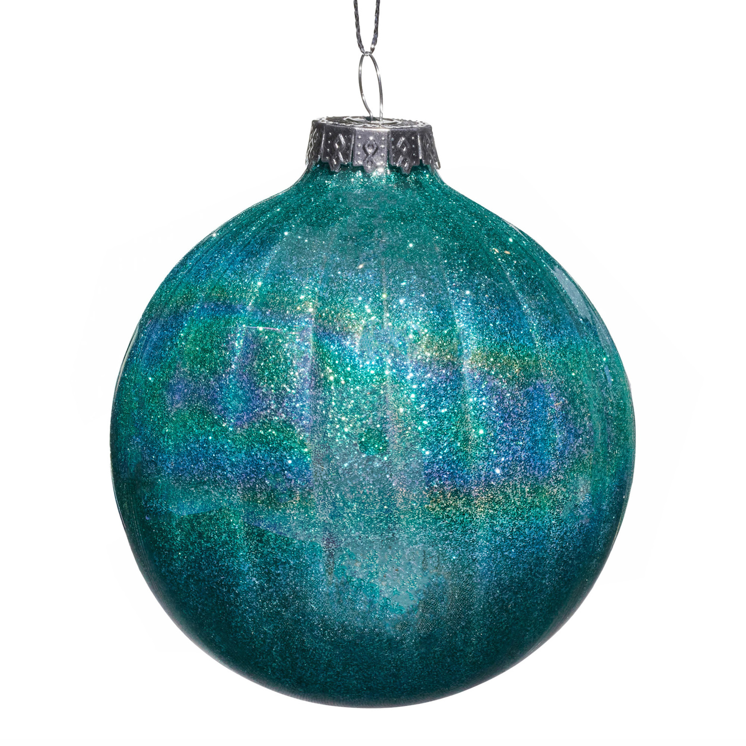 Teal Glass Baubles