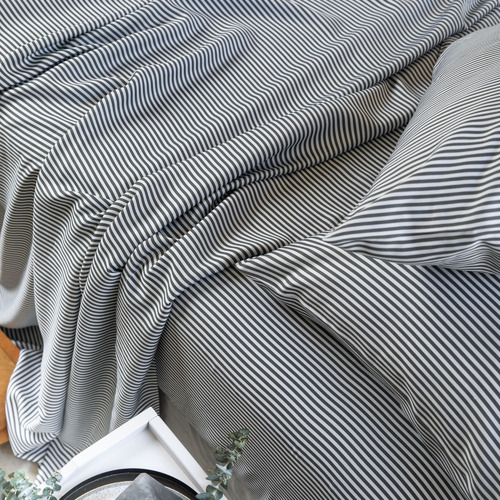 Stripe Signature Sateen Bamboo Lyocell Sheet Set Temple Webster