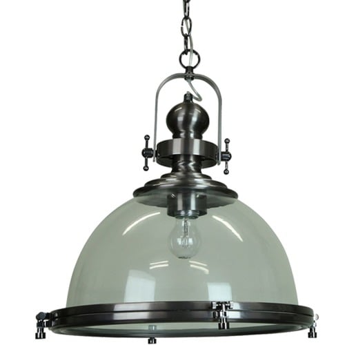 Gaia Industrial Clear Pendant Light