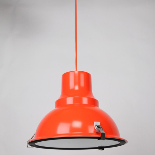 orange metal pendant light