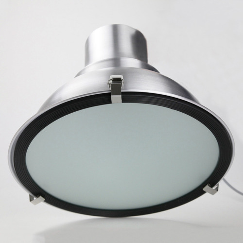 Chrome Bronte 1 Light Aluminium Pendant