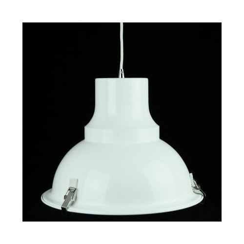 White Bronte 1 Light Aluminum Pendant