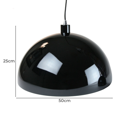 Black Kings 1 Light Aluminium Pendant