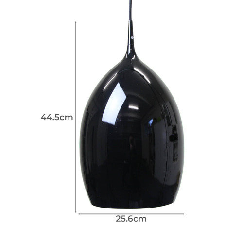 Black  Hyams 1 Light Metal Pendant
