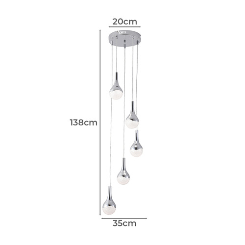 Edison 5 Light Pendant