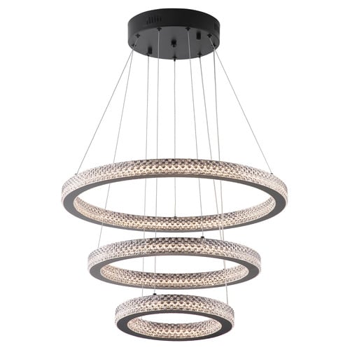 Jones Iron & Glass 3 Tier Pendant Light