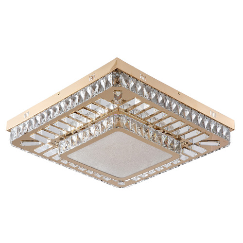 Lynn Iron & Glass Flush Mount Ceiling Light