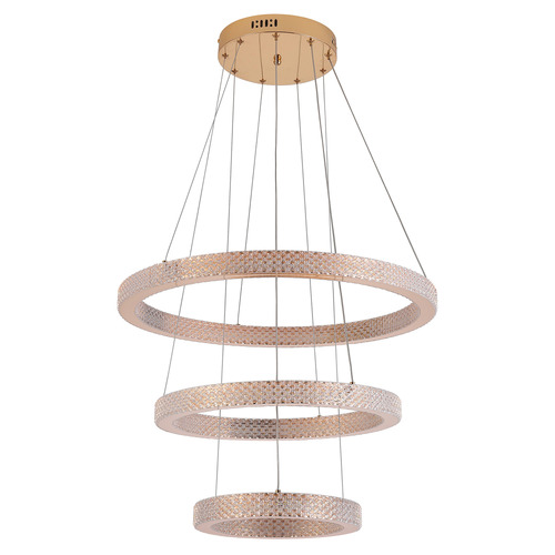 Jones Iron & Glass 3 Tier Pendant Light