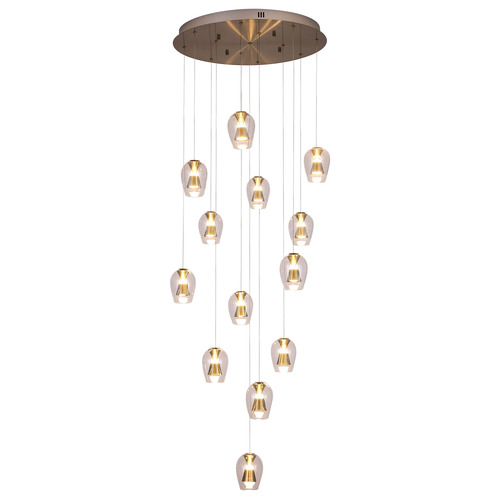 Betsy Iron & Glass 13 Light Pendant
