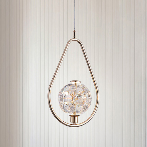 Deborah Iron & Glass Pendant Light