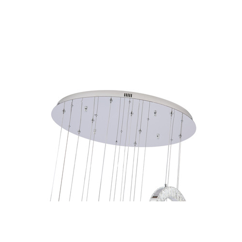 Natalie Iron & Glass 9 Light Pendant