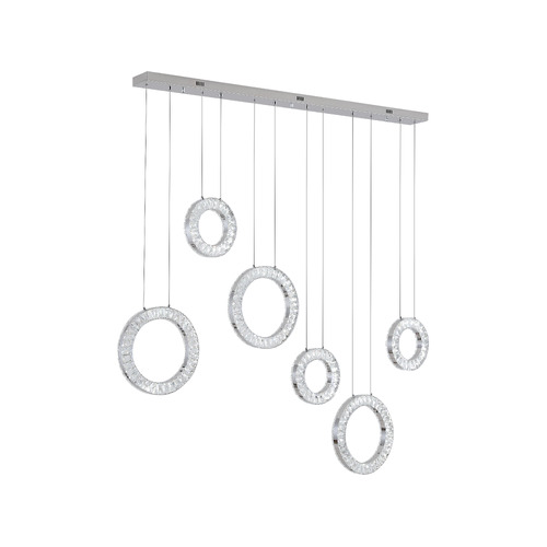 Jonah Iron & Crystal Pendant Light
