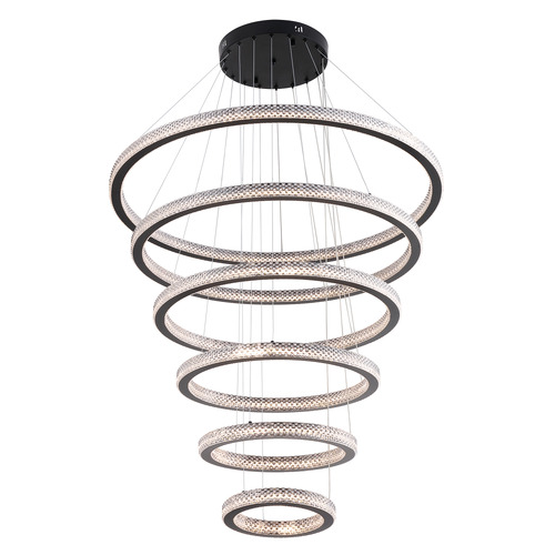 Zedon Iron & Acrylic Pendant Light