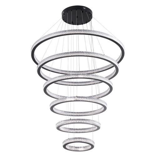 Zedon Iron & Acrylic Pendant Light