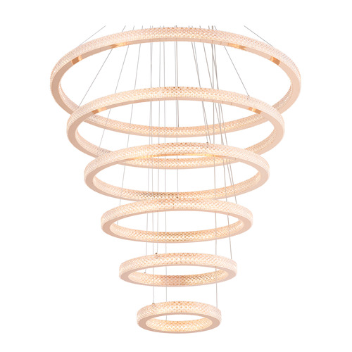 Zedon Iron & Acrylic Pendant Light