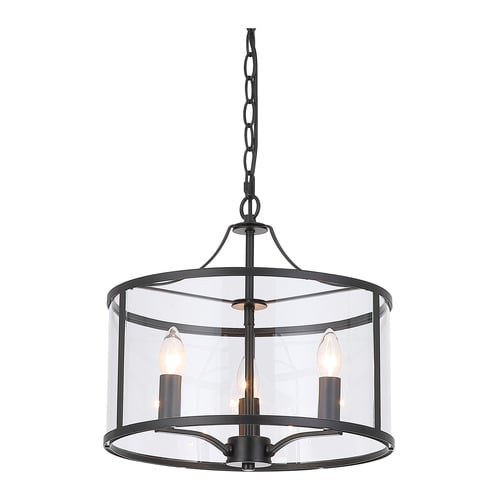 Vance Iron & Glass Pendant Light