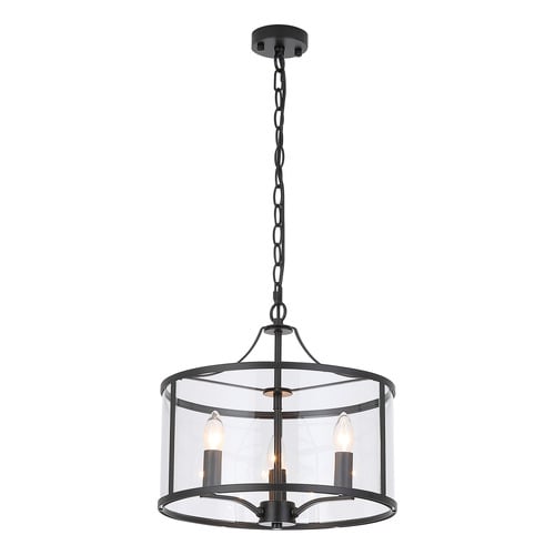 Vance Iron & Glass Pendant Light