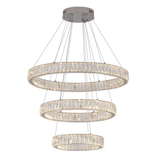 Wesar Iron & Crystal Pendant Light
