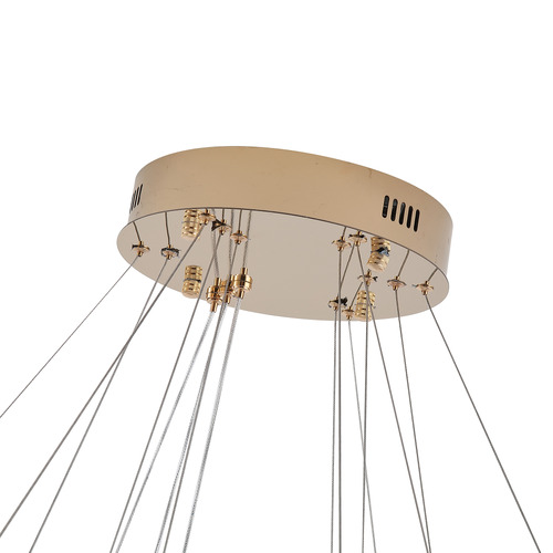 Wesar Iron & Crystal Pendant Light