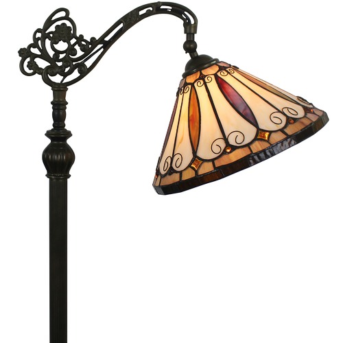 Forest Tiffany Felice Tiffany-Style Floor Lamp | Temple & Webster