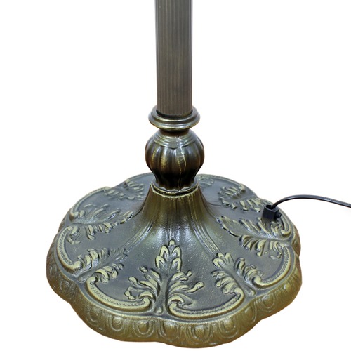 Six-Sided Tiffany Stained Glass Hanging Floor Lamp