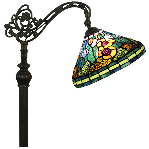 Sun Flower Hanging Tiffany Stained Glass Floor Lamp