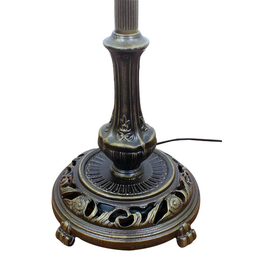 Victorian Style Tiffany Stained Glass Floor Lamp