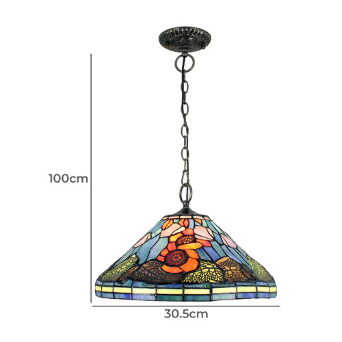 Tiffany  Sun Flower 1 Light Pendant Light