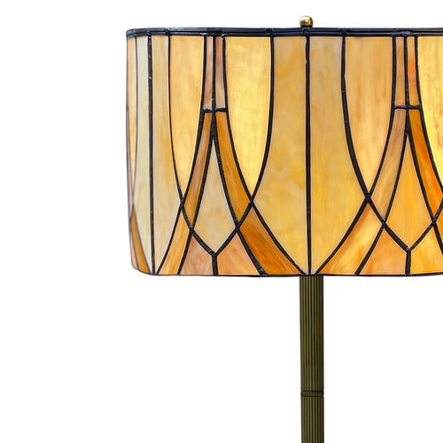 Victorian Tiffany Stained Glass Floor Lamp
