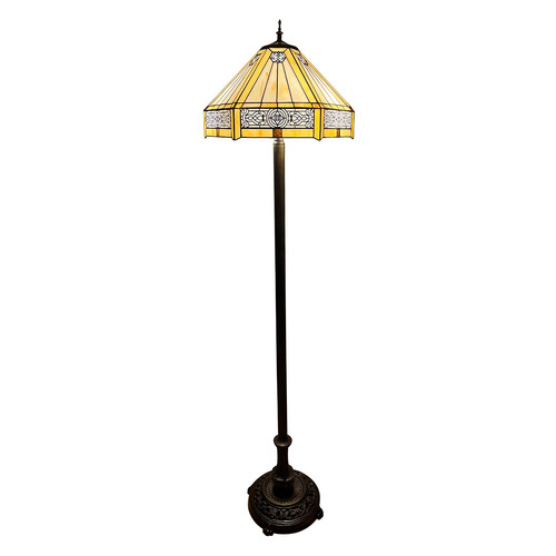 Amira Tiffany Stained Glass Floor Lamp