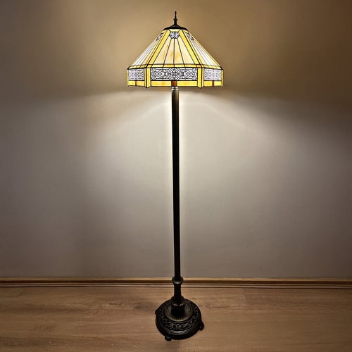 Amira Tiffany Stained Glass Floor Lamp
