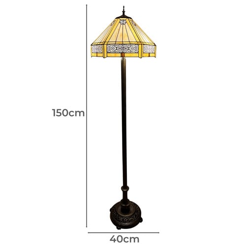 Amira Tiffany Stained Glass Floor Lamp