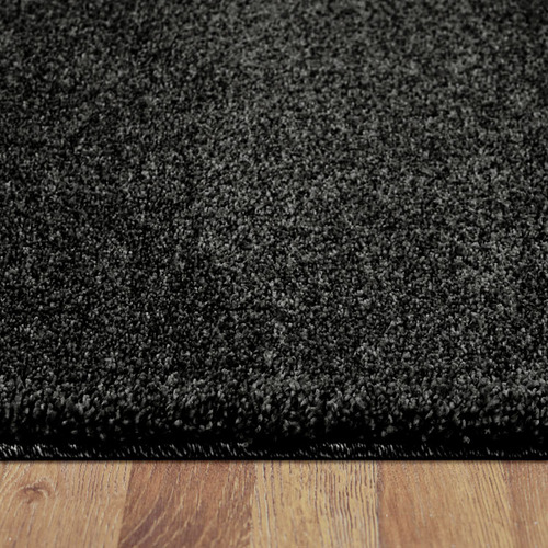 Lotus Rugs Charcoal Ridges Power-Loomed Rug | Temple & Webster