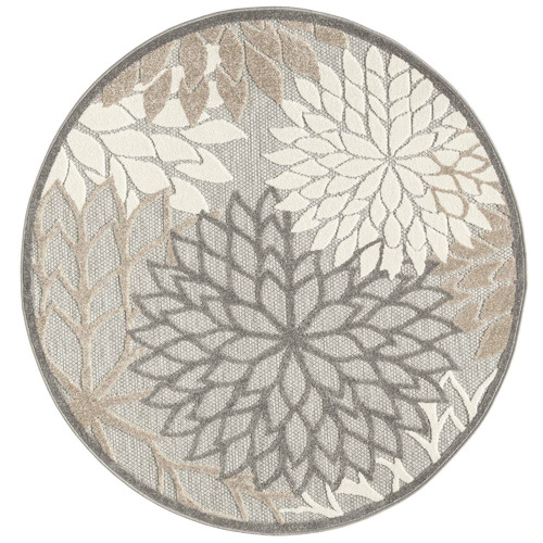 Lotus Rugs Lucca Miah Indoor/Outdoor Round Rug Temple & ster