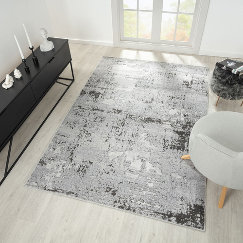 Silver Luna Power-Loomed Rug