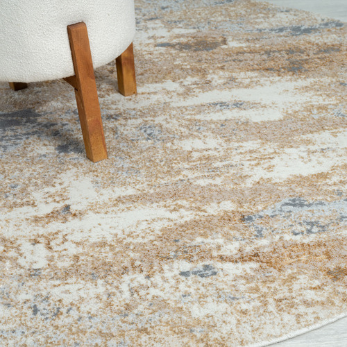 Taupe Luna Round Rug
