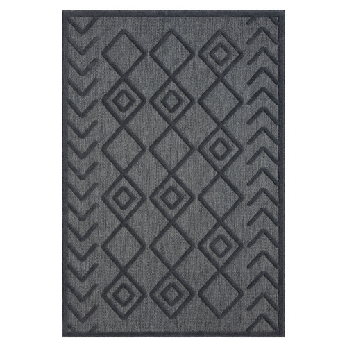 Charcoal Charm Power-Loomed Rug