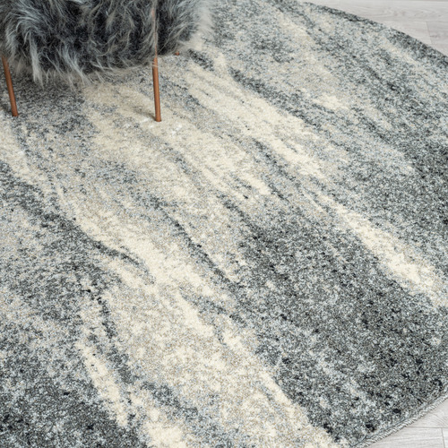 Ash Astra Round Rug