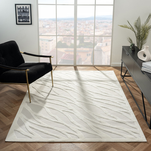 Ivory Charm Power-Loomed Rug