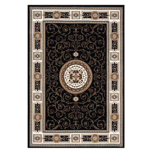 Black Ceres Power-Loomed Rug