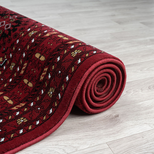 Red Solstone Power-Loomed Rug