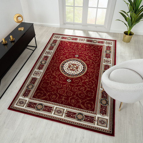 Red Ceres Power-Loomed Rug