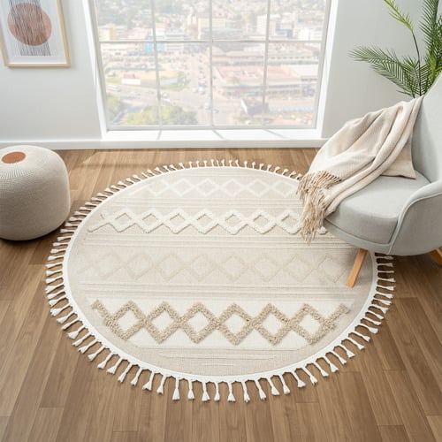 Farin Contemporary Round Rug