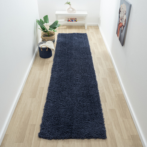 Navy Vivien Power-Loomed Runner